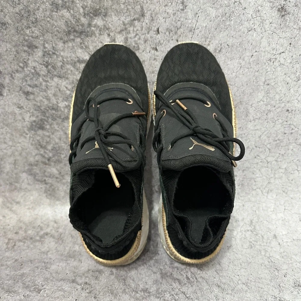Puma Tsugi Shinsei Metallic Sneakers Women's 8.5 Black Rose Gold Ignite